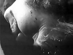 Black and white clip featuring some passionate anal screwing