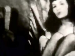 Brunette Bombshell Dances Seductively for Men (Vintage)