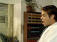 Two kinky doctors fuck sexy young nurse right on the table