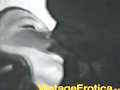 Cute vintage cock sucking video with slutty bitch