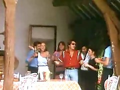 Sex orgy on a mansion