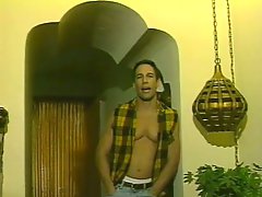 Hot and passionate anal sex between two horny gay studs at a strip club