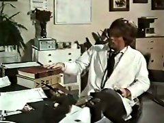 Adorable nurse gives head and gets eaten by doctors in threesome