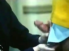 Honey Wilder giving a Handjob