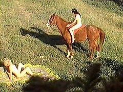 Nude sluts horseback riding