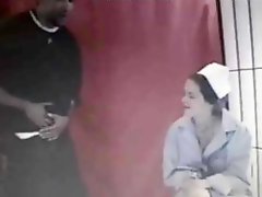 Hairy Nurse With Black Patient 