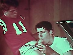 2 young sexy dudes ass fuck in hot convertible in a garage!