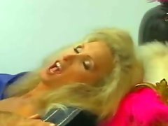 Vintage blonde fucks a guy