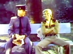 Police officer wants some cock in the park